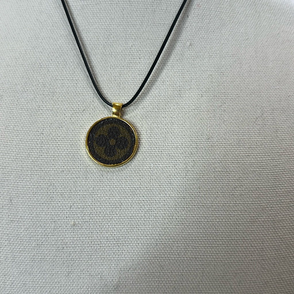 Necklace With Upcycled Louis Vuitton Monogram Charm